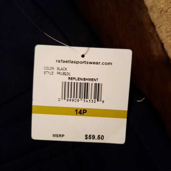 NWT Rafaella Women's Black Trouser/Dress Pants - Picture 7 of 8